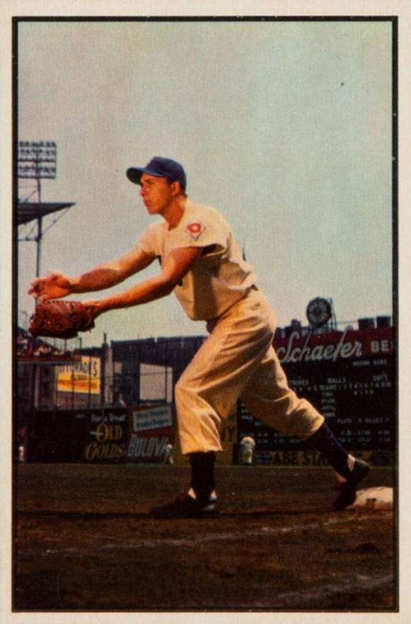 1953 Bowman Color Gil Hodges #92 Baseball Card
