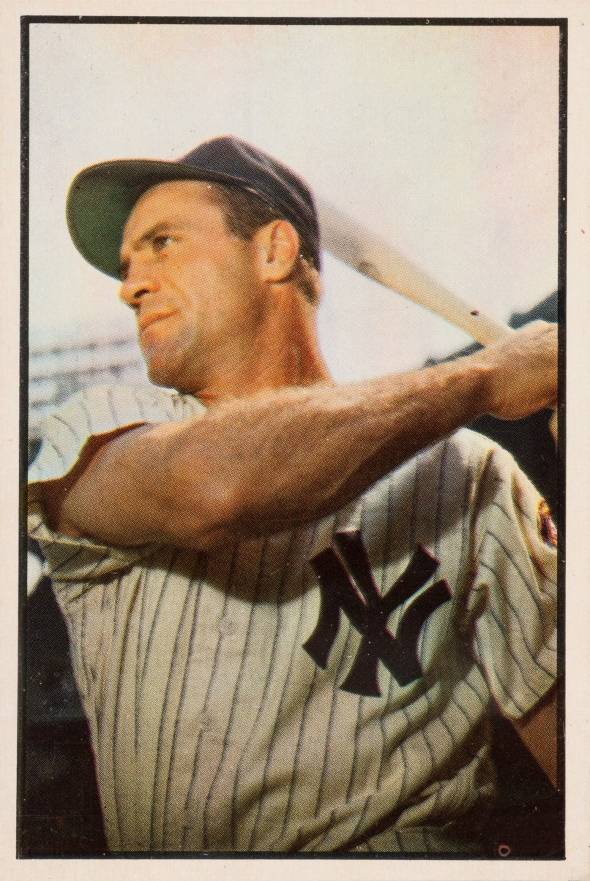 1953 Bowman Color Hank Bauer #84 Baseball Card