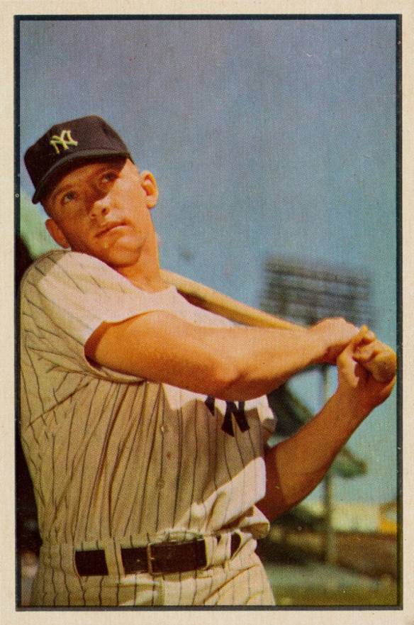 1953 Bowman Color Mickey Mantle #59 Baseball Card
