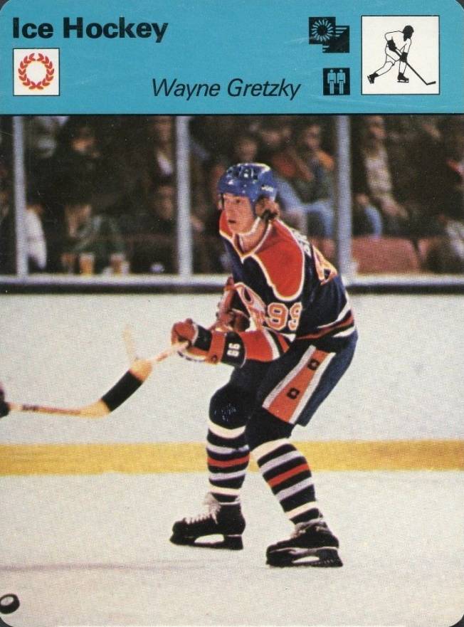1977 Sportscaster Wayne Gretzky #77-10 Hockey Card