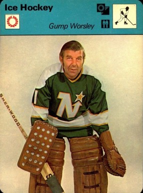 1977 Sportscaster Gump Worsley #06-07 Hockey Card