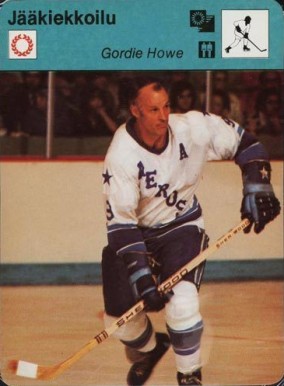 1977 Sportscaster Gordie Howe #07-168 Hockey Card