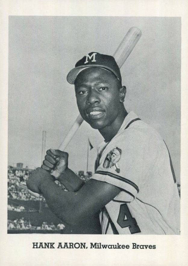 1962 Jay Publishing Photos-Type 2 Hank Aaron # Baseball Card
