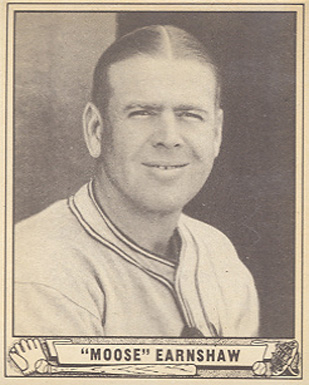 1940 Play Ball "Moose" Earnshaw #233 Baseball Card