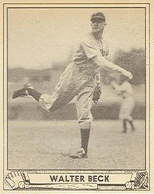 1940 Play Ball Walter Beck #217 Baseball Card