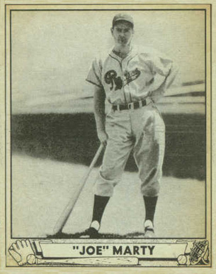 1940 Play Ball "Joe" Marty #216 Baseball Card