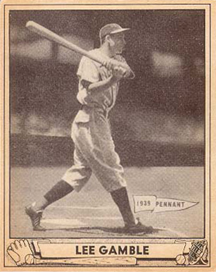 1940 Play Ball Lee Gamble #208 Baseball Card