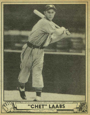 1940 Play Ball "Chet" Laabs #206 Baseball Card