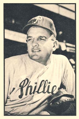 1953 Bowman B & W Jim Konstanty #58 Baseball Card