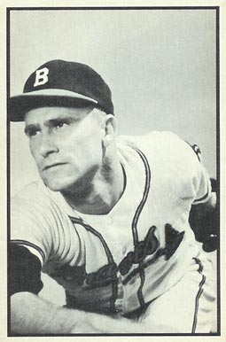 1953 Bowman B & W Lew Burdette #51 Baseball Card