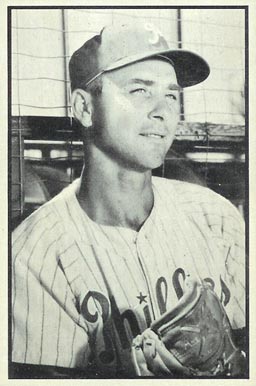 1953 Bowman B & W Johnny Wyrostek #35 Baseball Card