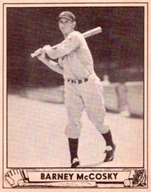 1940 Play Ball Barney McCosky #201 Baseball Card