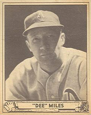 1940 Play Ball "Dee" Miles #195 Baseball Card