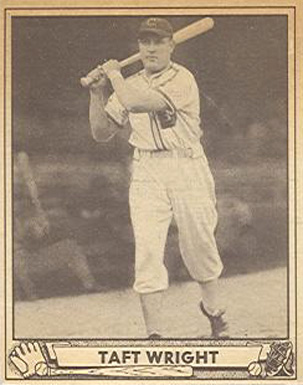 1940 Play Ball Taft Wright #186 Baseball Card
