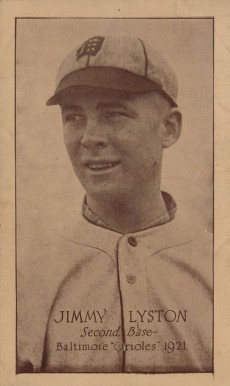 1921 Baltimore Orioles Tip Top  Jimmy Lyston #12 Baseball Card