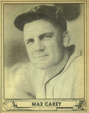 1940 Play Ball Max Carey #178 Baseball Card