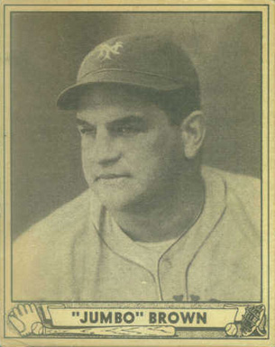 1940 Play Ball "Jumbo" Brown #154 Baseball Card