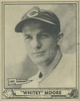 1940 Play Ball "Whitey" Moore #150 Baseball Card