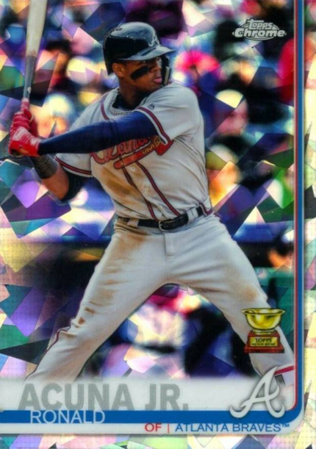 2019 Topps Chrome Sapphire Edition Ronald Acuna Jr. #1 Baseball Card