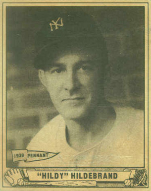 1940 Play Ball "Hildy" Hildebrand #123 Baseball Card
