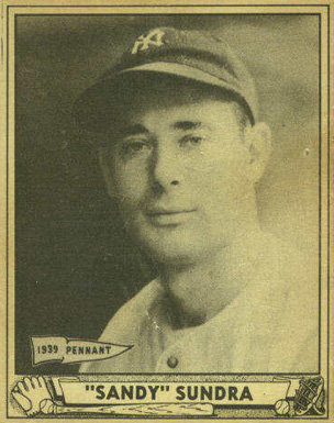 1940 Play Ball "Sandy" Sundra #122 Baseball Card