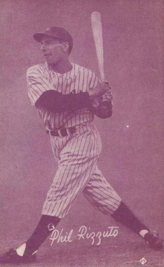 1953 Canadian Exhibits Phil Rizzuto #25 Baseball Card