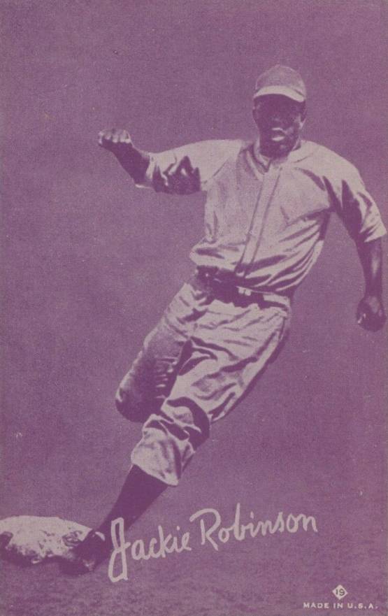 1953 Canadian Exhibits Jackie Robinson #19 Baseball Card