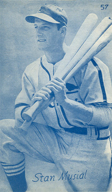 1953 Canadian Exhibits Stan Musial #57 Baseball Card