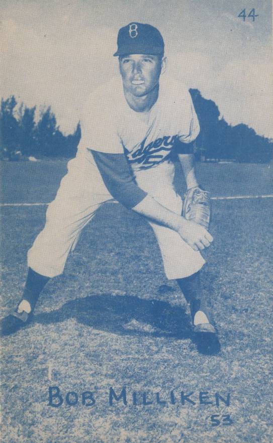 1953 Canadian Exhibits Bob Milliken #44 Baseball Card