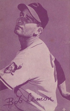 1953 Canadian Exhibits Bob Lemon #31 Baseball Card
