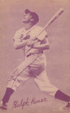 1953 Canadian Exhibits Ralph Kiner #22 Baseball Card