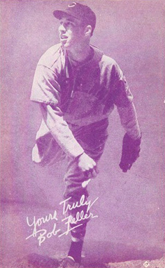 1953 Canadian Exhibits Bob Feller #17 Baseball Card