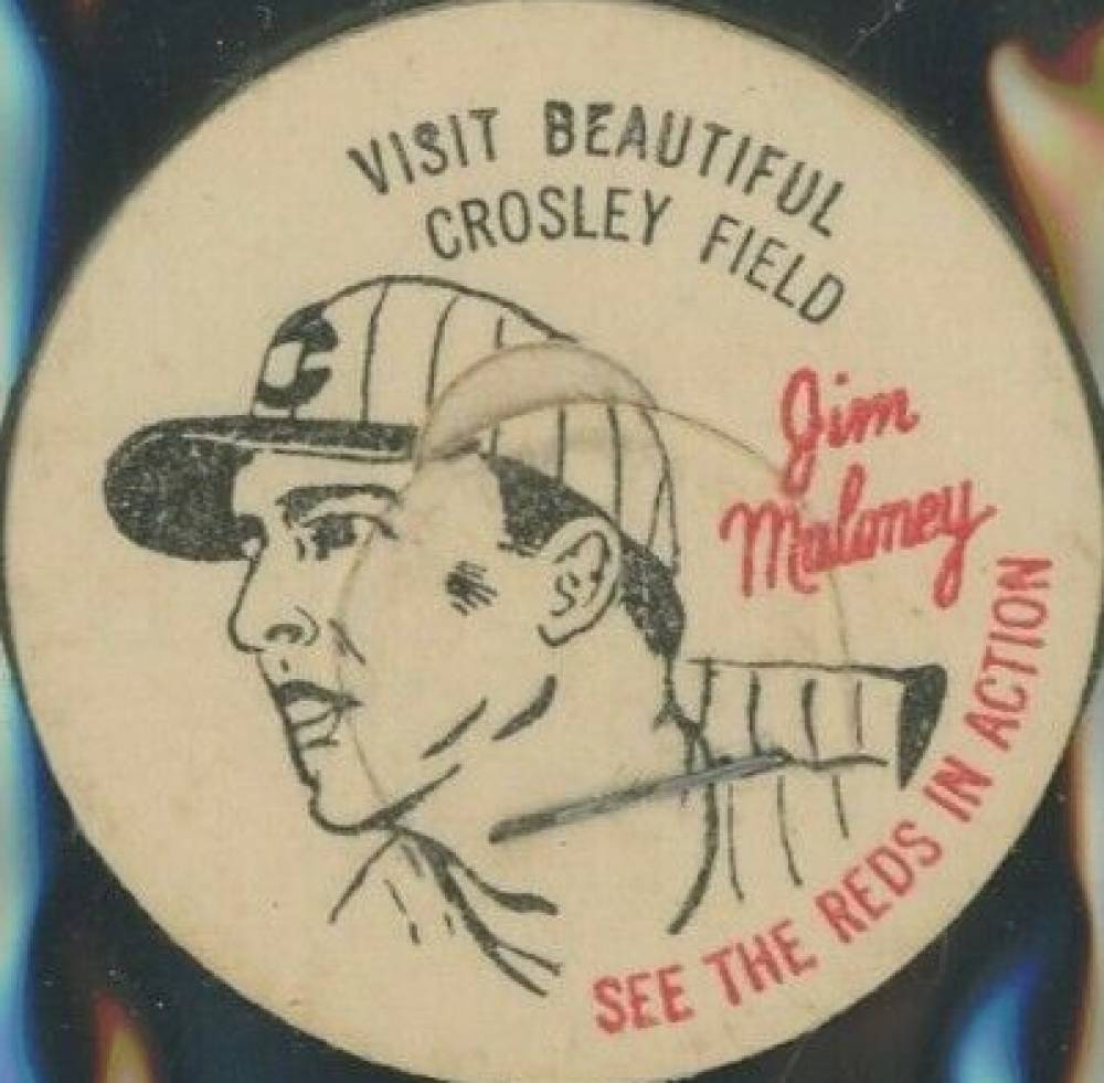 1963 French Bauer Reds Milk Caps Jim Maloney # Baseball Card