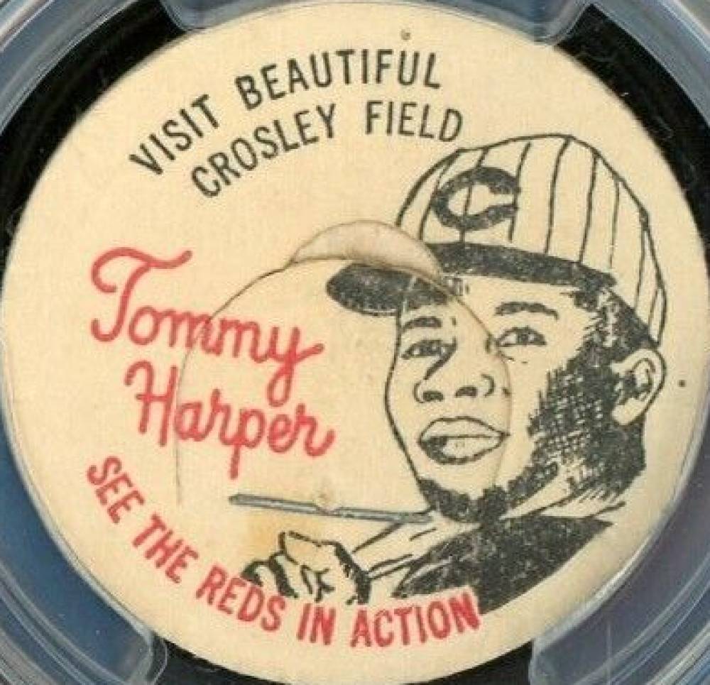 1963 French Bauer Reds Milk Caps Tommy Harper # Baseball Card