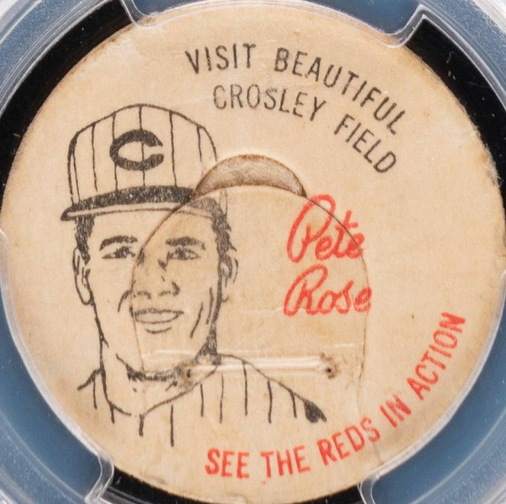 1963 French Bauer Reds Milk Caps Pete Rose # Baseball Card
