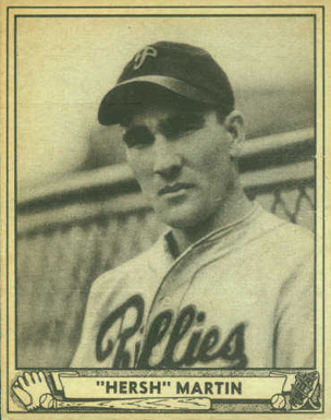 1940 Play Ball "Hersh" Martin #100 Baseball Card