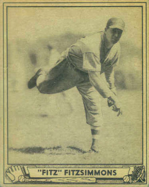1940 Play Ball "Fitz" Fitzsimmons #65 Baseball Card
