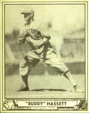 1940 Play Ball "Buddy" Hassett #62 Baseball Card