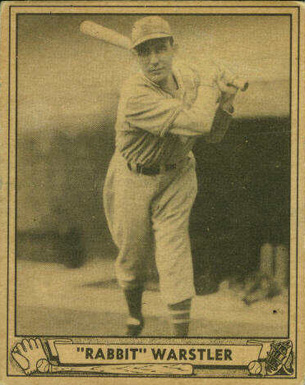 1940 Play Ball "Rabbit" Warstler #59 Baseball Card