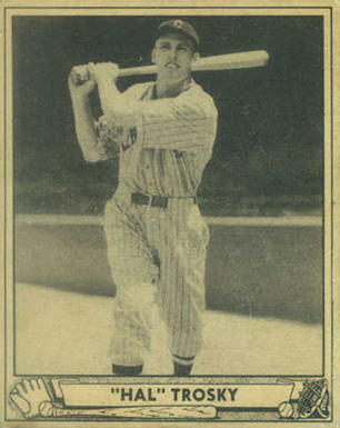 1940 Play Ball "Hal" Trosky #50 Baseball Card