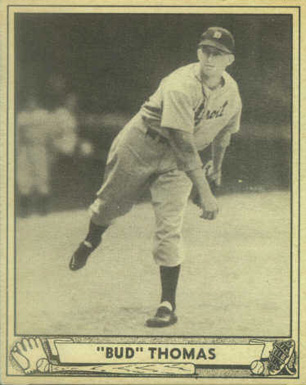 1940 Play Ball Bud Thomas #42 Baseball Card