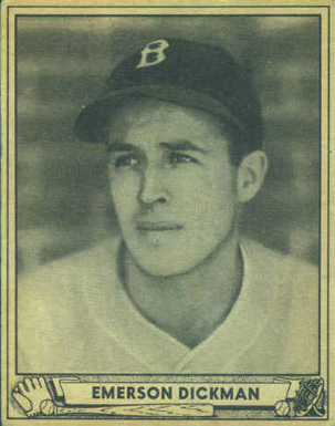 1940 Play Ball Emerson Dickman #37 Baseball Card