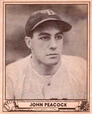 1940 Play Ball John Peacock #34 Baseball Card