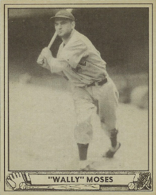 1940 Play Ball "Wally" Moses #26 Baseball Card