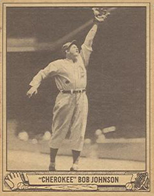 1940 Play Ball "Cherokee" Bob Johnson #25 Baseball Card