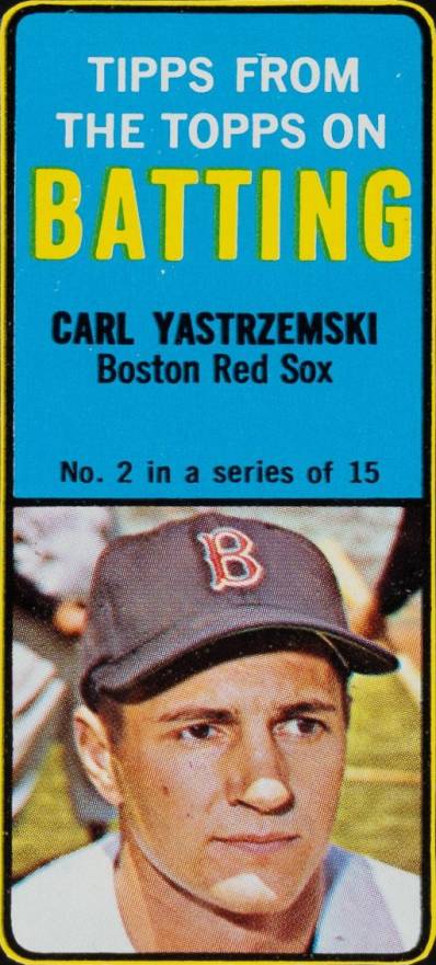 1968 Bazooka Tips from the Tops Carl Yastrzemski #2 Baseball Card