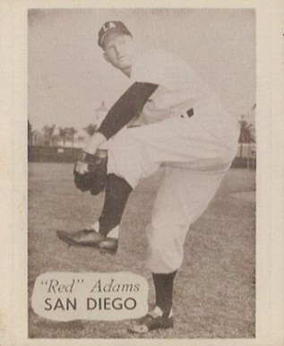 1949 Hage's Dairy Red Adams #11 Baseball Card