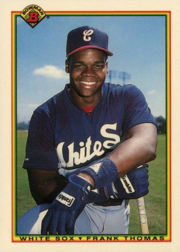 1990 Bowman Tiffany Frank Thomas #320 Baseball Card