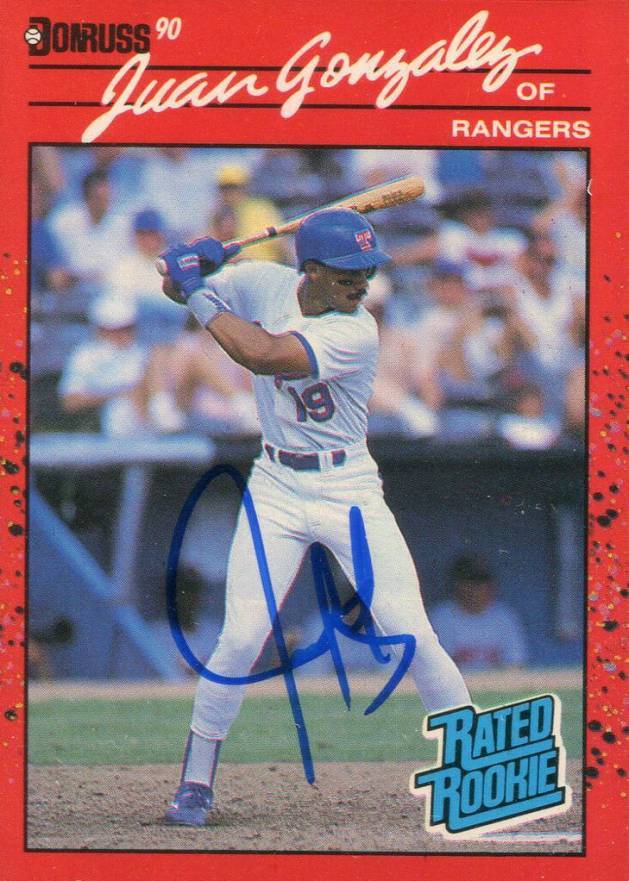 1990 Donruss Juan Gonzalez #33 Baseball Card