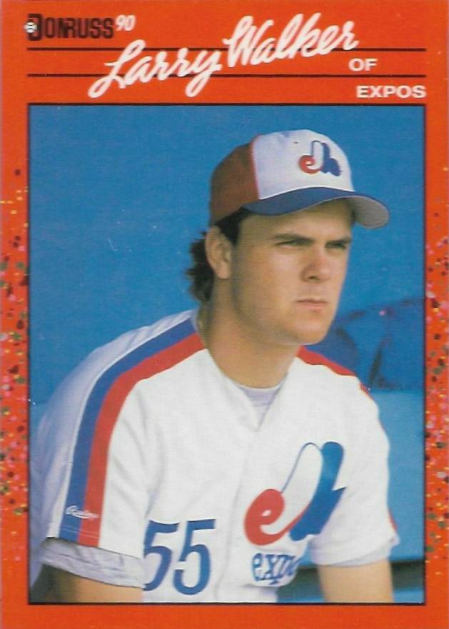 1990 Donruss Larry Walker #578 Baseball Card